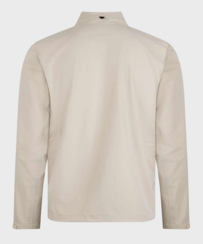 Clifden Golf Rain Jacket in Silver Cloud, back view