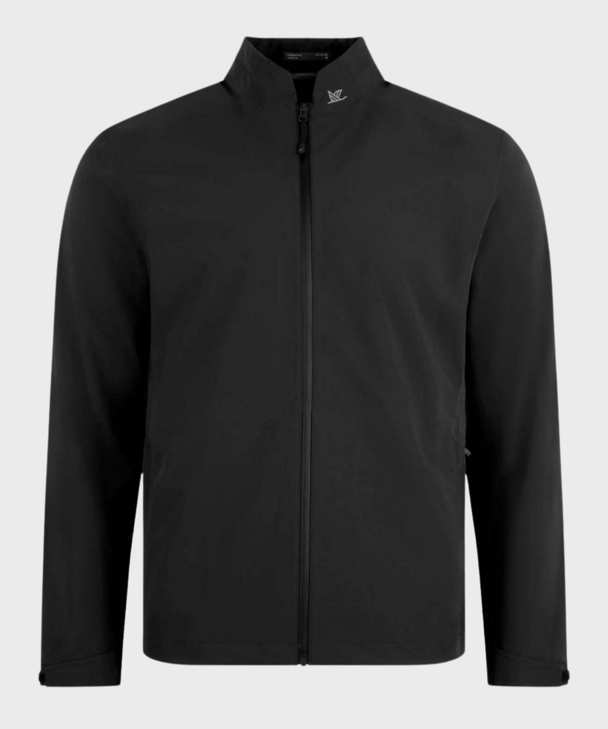 Clifden Golf Rain Jacket in Black, front view