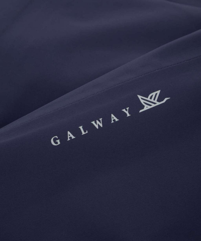 Galway crane logo on the Clifden jacket collar
