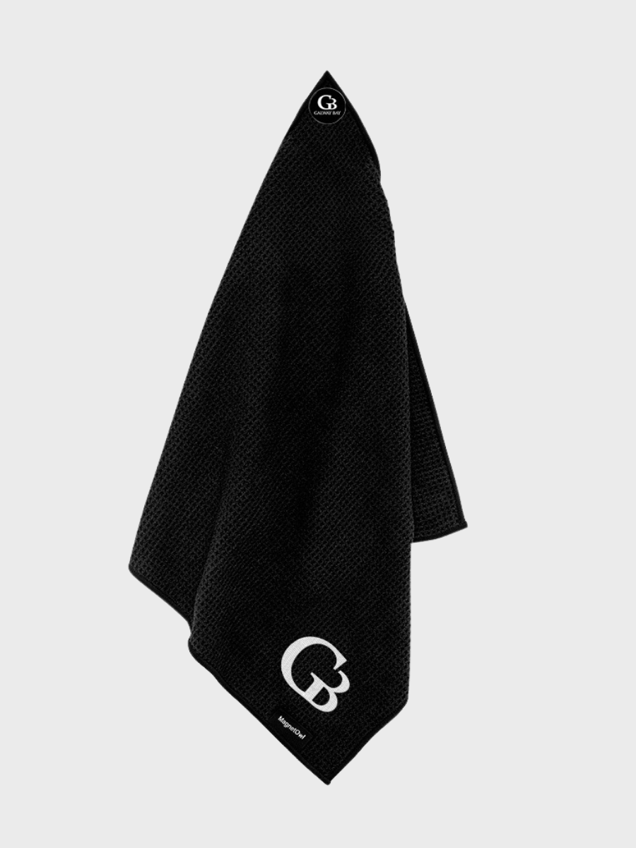 Black Golf Towel | High Quality Golf Towel | Galway Bay Apparel, LLC