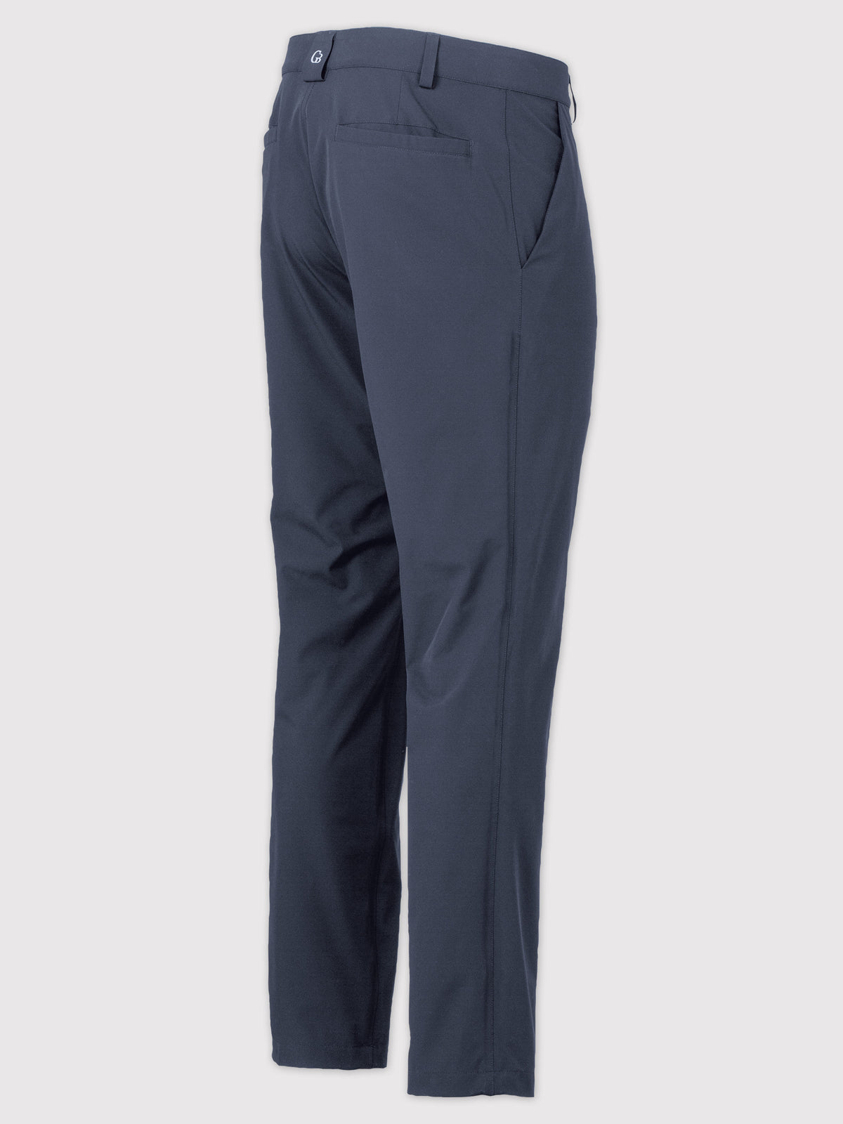 The side of Slate blue All-Weather Chino